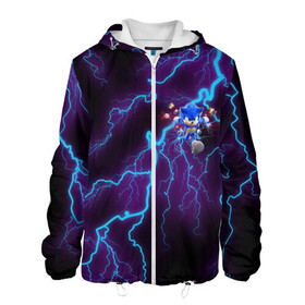 Мужская куртка 3D с принтом SONIC в городе Новоалтайск, ткань верха — 100% полиэстер, подклад — флис | прямой крой, подол и капюшон оформлены резинкой с фиксаторами, два кармана без застежек по бокам, один большой потайной карман на груди. Карман на груди застегивается на липучку | hedgehog | metal sonic | silver | silver the hedgehog | sonic | sonic boom | sonic the hedgehog | еж | ёж сонник | ежик | игры | кино | соник | соник в кино | сонник | фильм