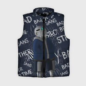 Женский жилет утепленный 3D с принтом UNDERTALE в городе Новоалтайск,  |  | asriel dreemurr | chara | frisk | gaster blaster | sans | undertale | азриэль дримурр | андертейл | гастер | меттатон | санс | фриск | чара