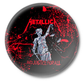 Значок с принтом METALLICA | МЕТАЛЛИКА | МЕТАЛИКА  в городе Новоалтайск,  металл | круглая форма, металлическая застежка в виде булавки | album | black | concert | heavy | kirk | metal | metallica | music | rock | tolls | джеймс хэтфилд | кирк хэмметт | клифф бёртон | ларс ульрих | метал | металлика | трэш