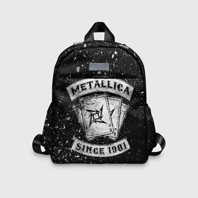 Детский рюкзак 3D с принтом Metallica в городе Новоалтайск, 100% полиэстер | лямки с регулируемой длиной, сверху петелька, чтобы рюкзак можно было повесить на вешалку. Основное отделение закрывается на молнию, как и внешний карман. Внутри дополнительный карман. По бокам два дополнительных кармашка | Тематика изображения на принте: album | black | concert | heavy | kirk | metal | metallica | music | rock | tolls | джеймс хэтфилд | кирк хэмметт | клифф бёртон | ларс ульрих | метал | металлика | трэш