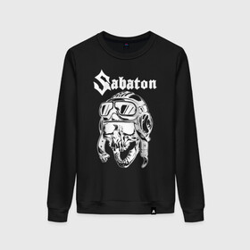 Женский свитшот хлопок с принтом Sabaton в городе Новоалтайск, 100% хлопок | прямой крой, круглый вырез, на манжетах и по низу широкая трикотажная резинка  | battle | panzerkampf | primo victoria | sabaton | the art of war | the great war | атака мертвецов | бисмарк | броден | войны | группа | йоаким | латный ботинок | метал | ночные ведьмы | пауэр | рок | рыцарские доспехи | сабатон