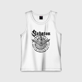 Детская майка хлопок с принтом Sabaton в городе Новоалтайск,  |  | battle | panzerkampf | primo victoria | sabaton | the art of war | the great war | атака мертвецов | бисмарк | броден | войны | группа | йоаким | латный ботинок | метал | ночные ведьмы | пауэр | рок | рыцарские доспехи | сабатон