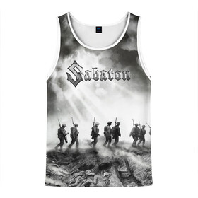 Мужская майка 3D с принтом Sabaton в городе Новоалтайск, 100% полиэстер | круглая горловина, приталенный силуэт, длина до линии бедра. Пройма и горловина окантованы тонкой бейкой | battle | panzerkampf | primo victoria | sabaton | the art of war | the great war | атака мертвецов | бисмарк | броден | войны | группа | йоаким | латный ботинок | метал | ночные ведьмы | пауэр | рок | рыцарские доспехи | сабатон