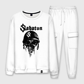 Мужской костюм хлопок с принтом Sabaton в городе Новоалтайск, 100% хлопок | на свитшоте круглая горловина, мягкая резинка по низу. Брюки заужены к низу, на них два вида карманов: два “обычных” по бокам и два объемных, с клапанами, расположенные ниже линии бедра. Брюки с мягкой трикотажной резинкой на поясе и по низу штанин. В поясе для дополнительного комфорта — широкие завязки | battle | panzerkampf | primo victoria | sabaton | the art of war | the great war | атака мертвецов | бисмарк | броден | войны | группа | йоаким | латный ботинок | метал | ночные ведьмы | пауэр | рок | рыцарские доспехи | сабатон