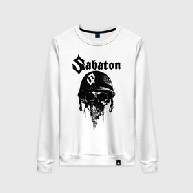 Женский свитшот хлопок с принтом Sabaton в городе Новоалтайск, 100% хлопок | прямой крой, круглый вырез, на манжетах и по низу широкая трикотажная резинка  | battle | panzerkampf | primo victoria | sabaton | the art of war | the great war | атака мертвецов | бисмарк | броден | войны | группа | йоаким | латный ботинок | метал | ночные ведьмы | пауэр | рок | рыцарские доспехи | сабатон