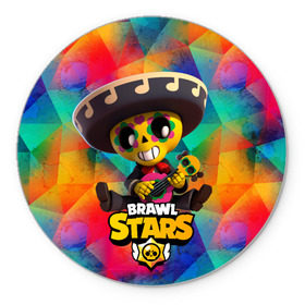Коврик для мышки круглый с принтом Brawl stars poco Поко в городе Новоалтайск, резина и полиэстер | круглая форма, изображение наносится на всю лицевую часть | brawl | brawl stars | brawlstars | brawl_stars | jessie | poco | бравл | бравлстарс | поко