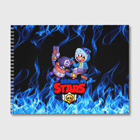 Альбом для рисования с принтом BRAWL STARS Леон х Дэррил в городе Новоалтайск, 100% бумага
 | матовая бумага, плотность 200 мг. | brawl | brawlstars | darryl | leon | stars | бравл | дым | дэррил | игра | лео | леон | леон акул | мультик | огонь | пламя | синий | старз | старс