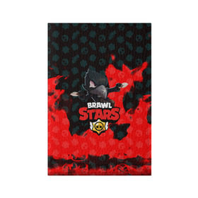 Обложка для паспорта матовая кожа с принтом BRAWL STARS:CROW в городе Новоалтайск, натуральная матовая кожа | размер 19,3 х 13,7 см; прозрачные пластиковые крепления | 8 bit | bibi | brawl stars | brock | bull | crow | dinomike | el primo | leon | mobile game | nita | poko | ricochet | sandy | shally | stars | tara | бравл старс | ворон | леон | мобильные игры