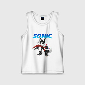Детская майка хлопок с принтом SONIC в городе Новоалтайск,  |  | animal | games | hedgehog | sega | sonic | speed | speed sonic | быстрый ёж | ёж | ёжик | игры | персонаж | сега | синий ёж | скорость | соник
