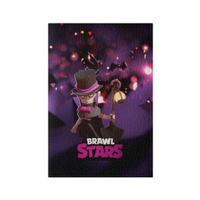 Обложка для паспорта матовая кожа с принтом Brawl stars Mortis Мортис в городе Новоалтайск, натуральная матовая кожа | размер 19,3 х 13,7 см; прозрачные пластиковые крепления | brawl | brawl stars | brawlstars | brawl_stars | jessie | mortis | бравл | бравлстарс | мортис
