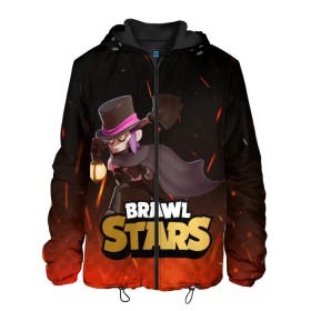 Мужская куртка 3D с принтом Brawl stars Mortis Мортис в городе Новоалтайск, ткань верха — 100% полиэстер, подклад — флис | прямой крой, подол и капюшон оформлены резинкой с фиксаторами, два кармана без застежек по бокам, один большой потайной карман на груди. Карман на груди застегивается на липучку | Тематика изображения на принте: brawl | brawl stars | brawlstars | brawl_stars | jessie | mortis | бравл | бравлстарс | мортис