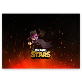 Поздравительная открытка с принтом Brawl stars Mortis Мортис в городе Новоалтайск, 100% бумага | плотность бумаги 280 г/м2, матовая, на обратной стороне линовка и место для марки
 | Тематика изображения на принте: brawl | brawl stars | brawlstars | brawl_stars | jessie | mortis | бравл | бравлстарс | мортис
