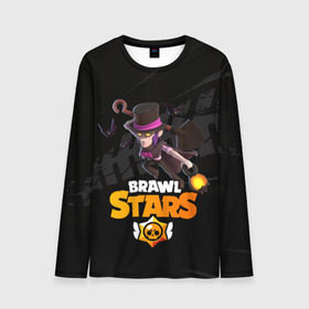 Мужской лонгслив 3D с принтом Brawl stars Mortis Мортис в городе Новоалтайск, 100% полиэстер | длинные рукава, круглый вырез горловины, полуприлегающий силуэт | brawl | brawl stars | brawlstars | brawl_stars | jessie | mortis | бравл | бравлстарс | ворон | мортис