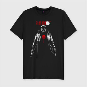 Мужская футболка хлопок Slim с принтом Bloodshot Бладшот силуэт в городе Новоалтайск, 92% хлопок, 8% лайкра | приталенный силуэт, круглый вырез ворота, длина до линии бедра, короткий рукав | bloodshot | raymond garrison | valiant comics | бладшот | вин дизель | гаррисон | кино | комикс | лазарь | рэй | рэймонд | силуэт | супергерой | суперсила | суперсолдат | фильм