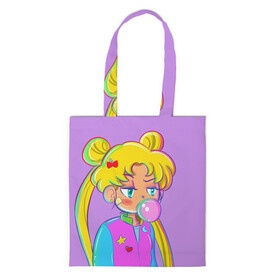 Шоппер 3D с принтом SAILOR MOON в городе Новоалтайск, 100% полиэстер | Плотность: 200 г/м2; Размер: 34×35 см; Высота лямок: 30 см | anime | japan | manga | sailor moon | аниме | девочка | девушка | лунная призма | манга | сейлор мун | сэйлор мун | япония