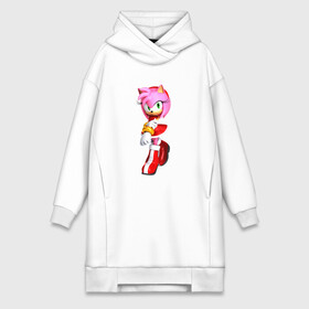 Платье-худи хлопок с принтом Эми Соник в городе Новоалтайск,  |  | amy | art | game | gameplay | gift | sonic | детская футболка | ежик | женская | игра | мужская | подарка | соник | фильм | эми