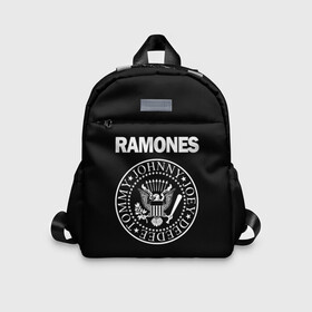 Детский рюкзак 3D с принтом RAMONES | РАМОНЕС в городе Новоалтайск, 100% полиэстер | лямки с регулируемой длиной, сверху петелька, чтобы рюкзак можно было повесить на вешалку. Основное отделение закрывается на молнию, как и внешний карман. Внутри дополнительный карман. По бокам два дополнительных кармашка | america | ramones | rock | usa | америка | джонни рамон | джоуи рамон | ди ди рамон | клем бурк | кристофер уорд | марки рамон | рамоунз | ричи рамон | рок | сша | томми рамон