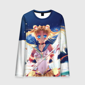 Мужской лонгслив 3D с принтом SAILOR MOON в городе Новоалтайск, 100% полиэстер | длинные рукава, круглый вырез горловины, полуприлегающий силуэт | Тематика изображения на принте: anime | japan | manga | sailor moon | аниме | девочка | девушка | лунная призма | манга | сейлор мун | сэйлор мун | япония