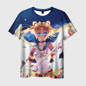 Мужская футболка 3D с принтом SAILOR MOON в городе Новоалтайск, 100% полиэфир | прямой крой, круглый вырез горловины, длина до линии бедер | anime | japan | manga | sailor moon | аниме | девочка | девушка | лунная призма | манга | сейлор мун | сэйлор мун | япония