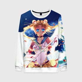 Женский свитшот 3D с принтом SAILOR MOON в городе Новоалтайск, 100% полиэстер с мягким внутренним слоем | круглый вырез горловины, мягкая резинка на манжетах и поясе, свободная посадка по фигуре | anime | japan | manga | sailor moon | аниме | девочка | девушка | лунная призма | манга | сейлор мун | сэйлор мун | япония
