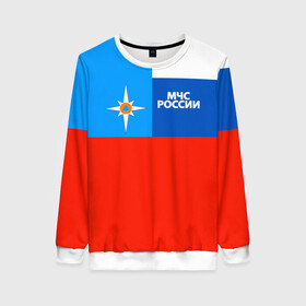 Женский свитшот 3D с принтом Флаг МЧС России в городе Новоалтайск, 100% полиэстер с мягким внутренним слоем | круглый вырез горловины, мягкая резинка на манжетах и поясе, свободная посадка по фигуре | 112 | 23 февраля | 27 декабря | герб | гкчс | знак | лого | логотип | министерство | мчс | мчс россии | мчсник | по чрезвычайным ситуациям | пожарный | россии | рф | символ | символика | ситуации | служба