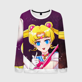 Мужской свитшот 3D с принтом Sailor Moon в городе Новоалтайск, 100% полиэстер с мягким внутренним слоем | круглый вырез горловины, мягкая резинка на манжетах и поясе, свободная посадка по фигуре | anime | japan | manga | sailor moon | аниме | девочка | девушка | луна | лунная призма | манга | сейлор мун | сэйлор мун | япония