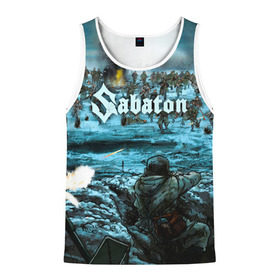 Мужская майка 3D с принтом Sabaton в городе Новоалтайск, 100% полиэстер | круглая горловина, приталенный силуэт, длина до линии бедра. Пройма и горловина окантованы тонкой бейкой | battle | panzerkampf | primo victoria | sabaton | the art of war | the great war | атака мертвецов | бисмарк | броден | войны | группа | йоаким | латный ботинок | метал | ночные ведьмы | пауэр | рок | рыцарские доспехи | сабатон