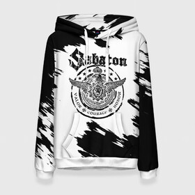 Женская толстовка 3D с принтом Sabaton в городе Новоалтайск, 100% полиэстер  | двухслойный капюшон со шнурком для регулировки, мягкие манжеты на рукавах и по низу толстовки, спереди карман-кенгуру с мягким внутренним слоем. | battle | panzerkampf | primo victoria | sabaton | the art of war | the great war | атака мертвецов | бисмарк | броден | войны | группа | йоаким | латный ботинок | метал | ночные ведьмы | пауэр | рок | рыцарские доспехи | сабатон