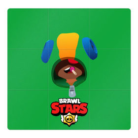 Магнитный плакат 3Х3 с принтом Brawl Stars Leon в городе Новоалтайск, Полимерный материал с магнитным слоем | 9 деталей размером 9*9 см | leon | леон | лион