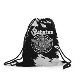 Рюкзак-мешок 3D с принтом Sabaton в городе Новоалтайск, 100% полиэстер | плотность ткани — 200 г/м2, размер — 35 х 45 см; лямки — толстые шнурки, застежка на шнуровке, без карманов и подкладки | battle | panzerkampf | primo victoria | sabaton | the art of war | the great war | атака мертвецов | бисмарк | броден | войны | группа | йоаким | латный ботинок | метал | ночные ведьмы | пауэр | рок | рыцарские доспехи | сабатон