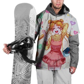Накидка на куртку 3D с принтом SAILOR MOON в городе Новоалтайск, 100% полиэстер |  | Тематика изображения на принте: anime | japan | manga | sailor moon | аниме | девочка | девушка | луна | лунная призма | манга | сейлор мун | сэйлор мун | япония