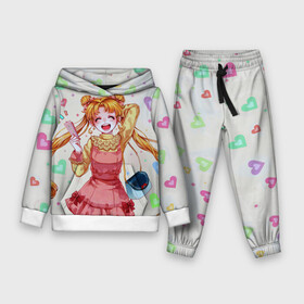 Детский костюм 3D (с толстовкой) с принтом SAILOR MOON в городе Новоалтайск,  |  | anime | japan | manga | sailor moon | аниме | девочка | девушка | луна | лунная призма | манга | сейлор мун | сэйлор мун | япония