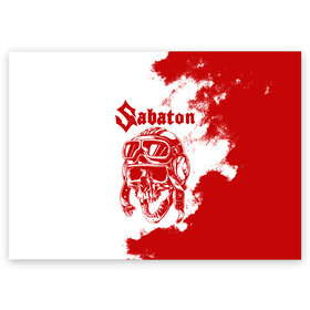 Поздравительная открытка с принтом Sabaton в городе Новоалтайск, 100% бумага | плотность бумаги 280 г/м2, матовая, на обратной стороне линовка и место для марки
 | battle | panzerkampf | primo victoria | sabaton | the art of war | the great war | атака мертвецов | бисмарк | броден | войны | группа | йоаким | латный ботинок | метал | ночные ведьмы | пауэр | рок | рыцарские доспехи | сабатон