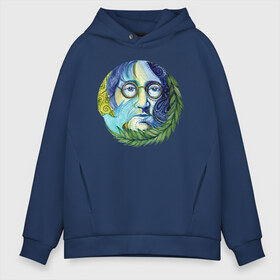 Мужское худи Oversize хлопок с принтом John Lennon в городе Новоалтайск, френч-терри — 70% хлопок, 30% полиэстер. Мягкий теплый начес внутри —100% хлопок | боковые карманы, эластичные манжеты и нижняя кромка, капюшон на магнитной кнопке | beatles | imagine | john | lennon | the beatles | автограф | битлз | битлы | группа | джон | купить | леннон | леннона | очки | рок н ролл | с группы | хиппи