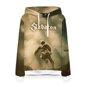 Женская толстовка 3D с принтом Sabaton в городе Новоалтайск, 100% полиэстер  | двухслойный капюшон со шнурком для регулировки, мягкие манжеты на рукавах и по низу толстовки, спереди карман-кенгуру с мягким внутренним слоем. | battle | panzerkampf | primo victoria | sabaton | the art of war | the great war | атака мертвецов | бисмарк | броден | войны | группа | йоаким | латный ботинок | метал | ночные ведьмы | пауэр | рок | рыцарские доспехи | сабатон