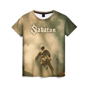 Женская футболка 3D с принтом Sabaton в городе Новоалтайск, 100% полиэфир ( синтетическое хлопкоподобное полотно) | прямой крой, круглый вырез горловины, длина до линии бедер | battle | panzerkampf | primo victoria | sabaton | the art of war | the great war | атака мертвецов | бисмарк | броден | войны | группа | йоаким | латный ботинок | метал | ночные ведьмы | пауэр | рок | рыцарские доспехи | сабатон