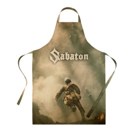 Фартук 3D с принтом Sabaton в городе Новоалтайск, 100% полиэстер | общий размер — 65 х 85 см, ширина нагрудника — 26 см, горловина — 53 см, длина завязок — 54 см, общий обхват в поясе — 173 см. Принт на завязках и на горловине наносится с двух сторон, на основной части фартука — только с внешней стороны | battle | panzerkampf | primo victoria | sabaton | the art of war | the great war | атака мертвецов | бисмарк | броден | войны | группа | йоаким | латный ботинок | метал | ночные ведьмы | пауэр | рок | рыцарские доспехи | сабатон