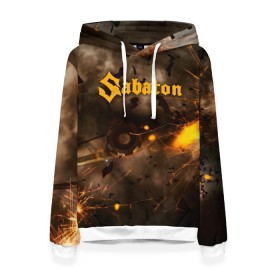 Женская толстовка 3D с принтом Sabaton в городе Новоалтайск, 100% полиэстер  | двухслойный капюшон со шнурком для регулировки, мягкие манжеты на рукавах и по низу толстовки, спереди карман-кенгуру с мягким внутренним слоем. | battle | panzerkampf | primo victoria | sabaton | the art of war | the great war | атака мертвецов | бисмарк | броден | войны | группа | йоаким | латный ботинок | метал | ночные ведьмы | пауэр | рок | рыцарские доспехи | сабатон