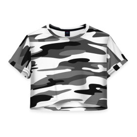 Женская футболка Crop-top 3D с принтом Камуфляж Sabaton без лого в городе Новоалтайск, 100% полиэстер | круглая горловина, длина футболки до линии талии, рукава с отворотами | panzerkampf | sabaton | атака мертвецов | белый | бисмарк | броден | войны | группа | йоаким | камок | камуфляж | латный ботинок | маскировка | метал | ночные ведьмы | пауэр | пятна | рок | рыцарские доспехи
