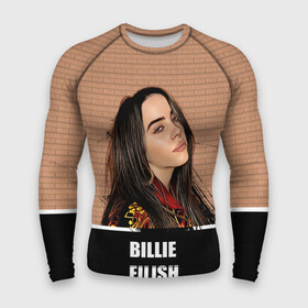 Мужской рашгард 3D с принтом Billie Eilish в городе Новоалтайск,  |  | billie eilish | билли айлиш | музыка