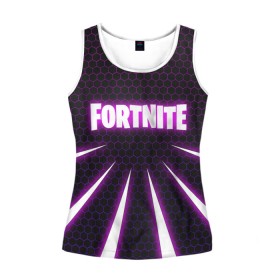 Женская майка 3D с принтом Fortnite в городе Новоалтайск, 100% полиэстер | круглая горловина, прямой силуэт, длина до линии бедра | cybersport | esport | fortnite | game | logo | игра | киберспорт | фортнайт