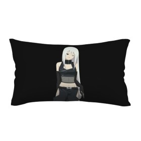 Подушка 3D антистресс с принтом Ninja Girl в городе Новоалтайск, наволочка — 100% полиэстер, наполнитель — вспененный полистирол | состоит из подушки и наволочки на молнии | аниме | девушка | длинные волосы | кунаи | милая девушка | ниндзя | черная одежда