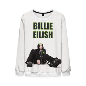 Мужской свитшот 3D с принтом Billie Eilish в городе Новоалтайск, 100% полиэстер с мягким внутренним слоем | круглый вырез горловины, мягкая резинка на манжетах и поясе, свободная посадка по фигуре | billie eilish | билли айлиш | музыка