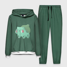 Мужской костюм 3D (с толстовкой) с принтом Pokemon Bulbasaur в городе Новоалтайск,  |  | Тематика изображения на принте: pokemon | аниме | покемон | снорлакс