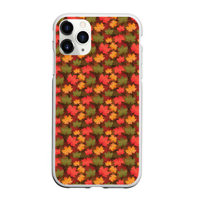 Чехол для iPhone 11 Pro Max матовый с принтом Maple leaves в городе Новоалтайск, Силикон |  | leaves | maple | клён | кленовые | листопад | листья