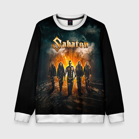 Детский свитшот 3D с принтом Sabaton в городе Новоалтайск, 100% полиэстер | свободная посадка, прямой крой, мягкая тканевая резинка на рукавах и понизу свитшота | battle | panzerkampf | primo victoria | sabaton | the art of war | the great war | атака мертвецов | бисмарк | броден | войны | группа | йоаким | латный ботинок | метал | ночные ведьмы | пауэр | рок | рыцарские доспехи | сабатон
