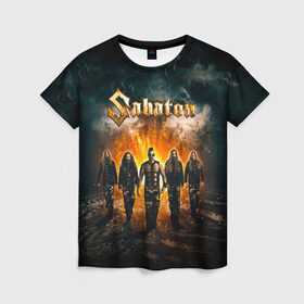 Женская футболка 3D с принтом Sabaton в городе Новоалтайск, 100% полиэфир ( синтетическое хлопкоподобное полотно) | прямой крой, круглый вырез горловины, длина до линии бедер | battle | panzerkampf | primo victoria | sabaton | the art of war | the great war | атака мертвецов | бисмарк | броден | войны | группа | йоаким | латный ботинок | метал | ночные ведьмы | пауэр | рок | рыцарские доспехи | сабатон