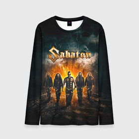 Мужской лонгслив 3D с принтом Sabaton в городе Новоалтайск, 100% полиэстер | длинные рукава, круглый вырез горловины, полуприлегающий силуэт | battle | panzerkampf | primo victoria | sabaton | the art of war | the great war | атака мертвецов | бисмарк | броден | войны | группа | йоаким | латный ботинок | метал | ночные ведьмы | пауэр | рок | рыцарские доспехи | сабатон
