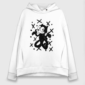 Женское худи Oversize хлопок с принтом Felix The Cat в городе Новоалтайск, френч-терри — 70% хлопок, 30% полиэстер. Мягкий теплый начес внутри —100% хлопок | боковые карманы, эластичные манжеты и нижняя кромка, капюшон на магнитной кнопке | cat | felix | the | детские | женские | и | кот | кота | кошка | мужские | принт | с котами | с котом | с кошкой | с принтом | супер | супер кот | феликс | черная | черного кота | черной | черный