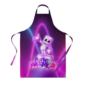 Фартук 3D с принтом Marshmello (Oko) в городе Новоалтайск, 100% полиэстер | общий размер — 65 х 85 см, ширина нагрудника — 26 см, горловина — 53 см, длина завязок — 54 см, общий обхват в поясе — 173 см. Принт на завязках и на горловине наносится с двух сторон, на основной части фартука — только с внешней стороны | dj | marshmello | oko | взлет | висит | граффити | губы | денс | диджей | дым | дэнс | звезда | звезды | зефир | зуб | инопланетянин | комсток | космонавт | космос | кристофер | луне | маршмелло | маршмеллоу